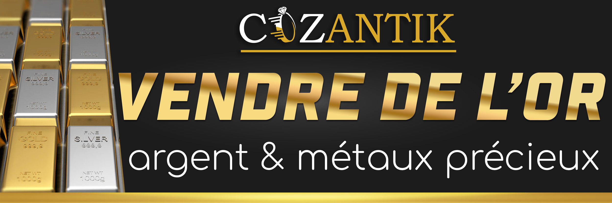 vendre de l'or argent et métaux precieux cozantik