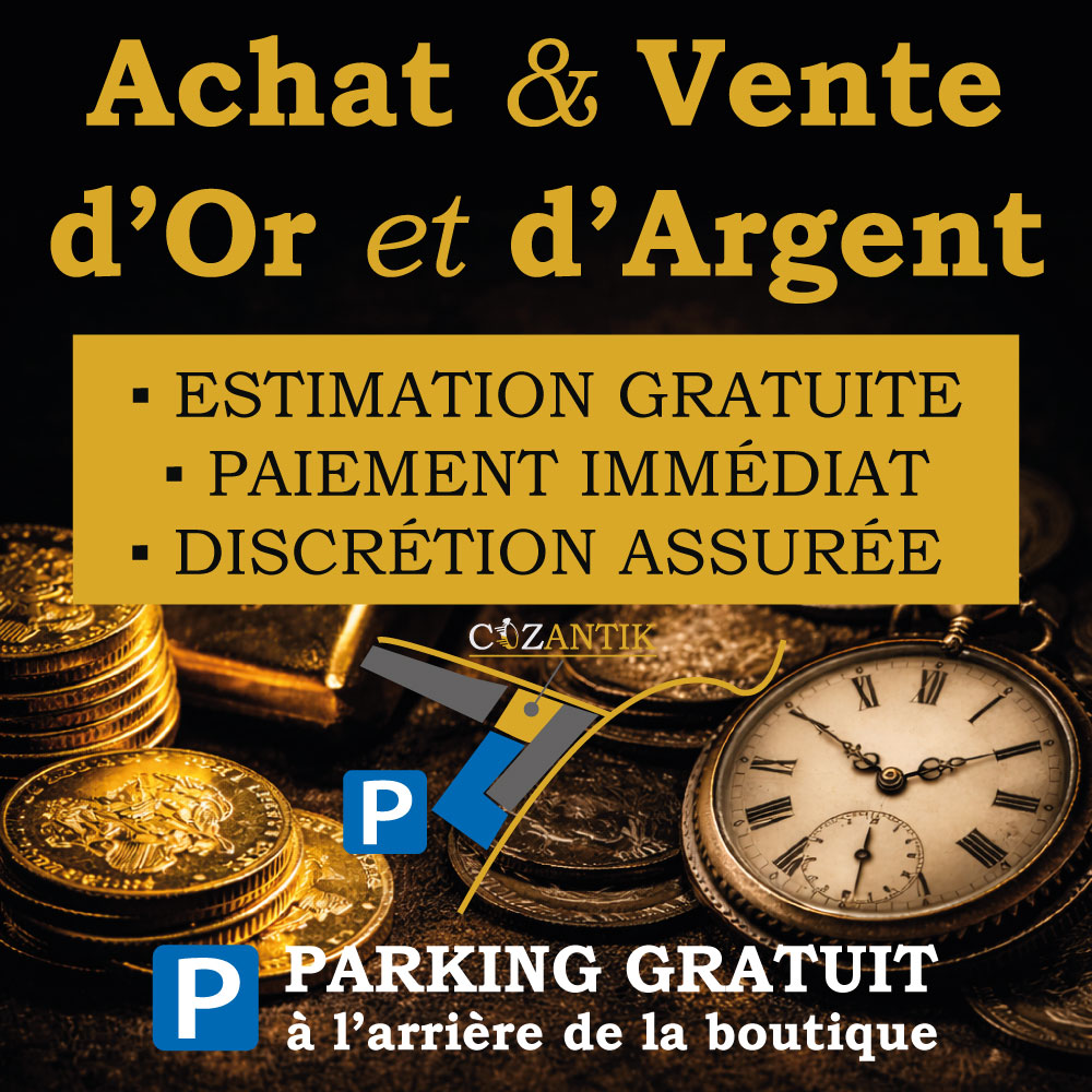 rachat et vente d'or et d'argent - Cozantik